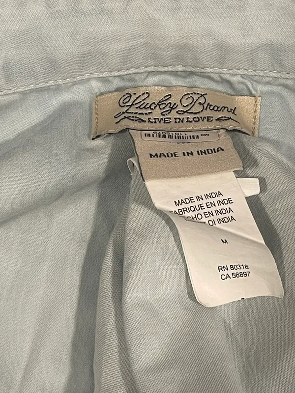 Lucky Brand Denim Shirt for Women Size M. - Image 5