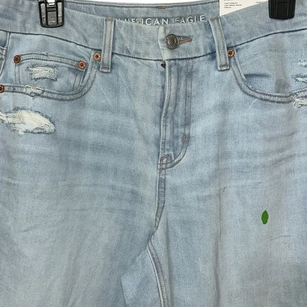 American Eagle Outfitters Stretchy Curvy Light-wash Jeans(Size 8 Short) - Image 8