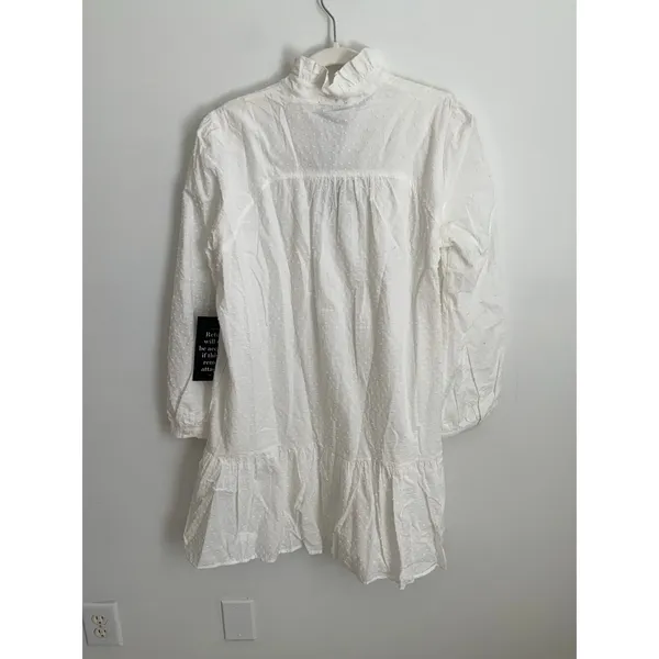 Tuckernuck White Swiss‎ Dot NWT Dress Size large - Image 5