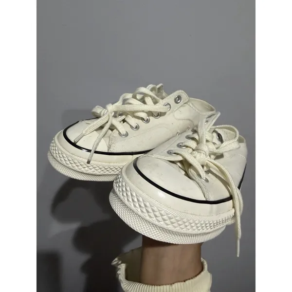NWOB Converse Chuck 70 Mule Canvas Sneakers - Foundation Egret Sz W11 M9 L - Image 5
