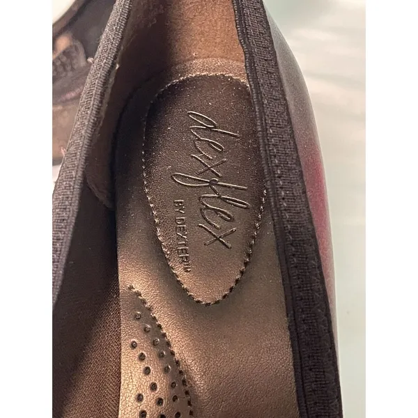 Dexflex Comfort‎ Shoes Women's Bronze Print 3.5 High Heel Pump Size 8 S-293 - Image 8