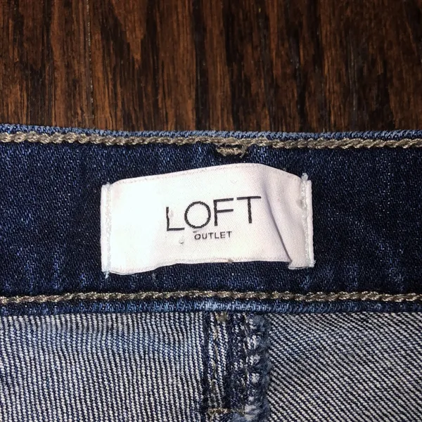 LOFT jeans high rise straight size 4 - Image 3