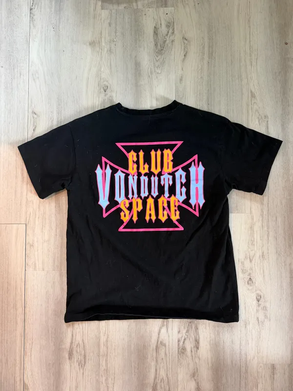 Von Dutch x Club Space Tee - Black - Image 3