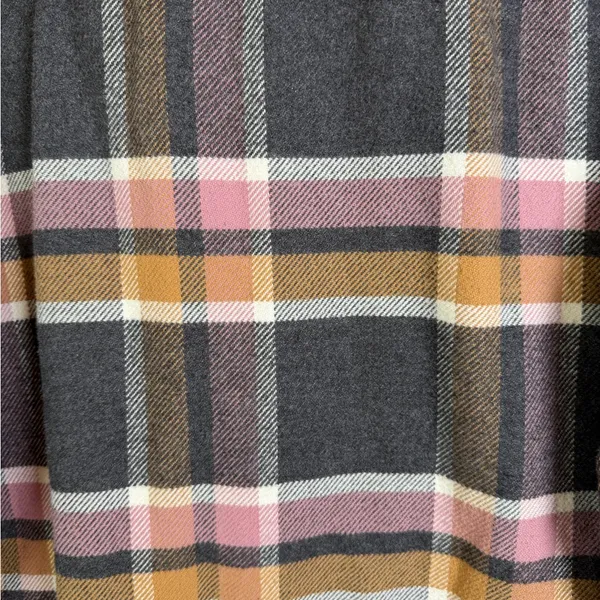 American Eagle Women’s Cozy Plaid Shacket Flannel Shirt Jacket Oversized Sz L - Image 7