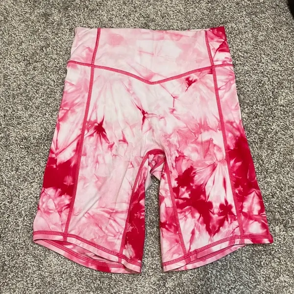 Balance athletica hot pink tie dye oasis biker short - Image 9