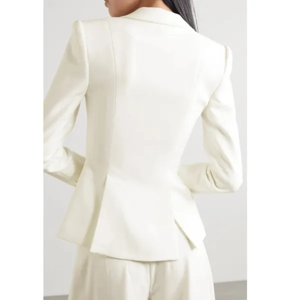 NEW STAUD Carson Paneled Stretch-Crepe Blazer Size Medium - Image 2