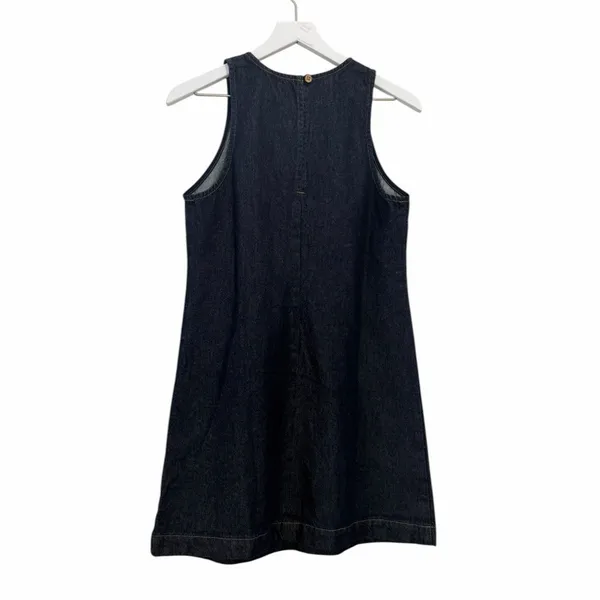 Nobody’s Child Palermo Racer Denim Dress Blue Sleeveless Mini Size 6 - Image 7