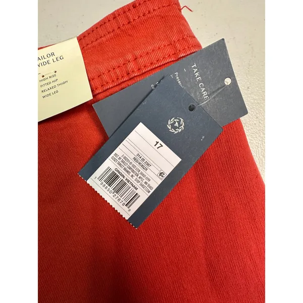 Universal Threads Sailor Wide Leg Red High Rise Pants Size‎ 17 Regular NWT - Image 8