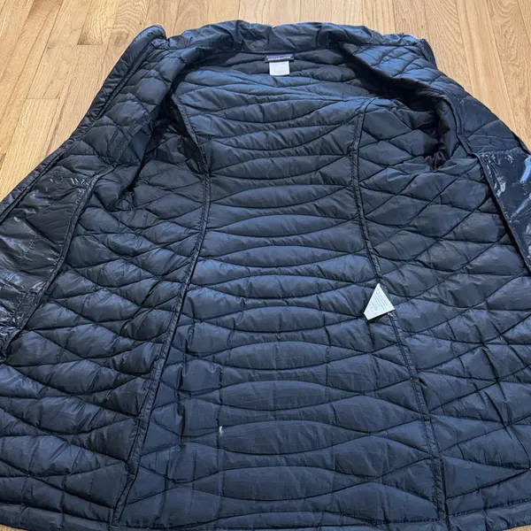 Patagonia Black Duckdown Longline Coat Sz S - Image 10