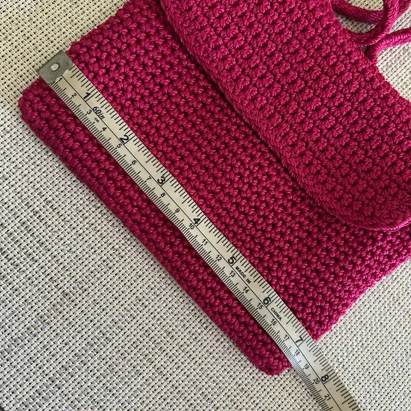 The Sak Crochet Crossbody Bag Magenta/Hot Pink - Image 7