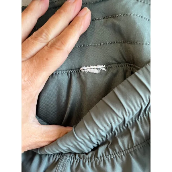 Athletic Running Shorts Elastic Waist Activewear Olive Green Sportswear XL - Image 7