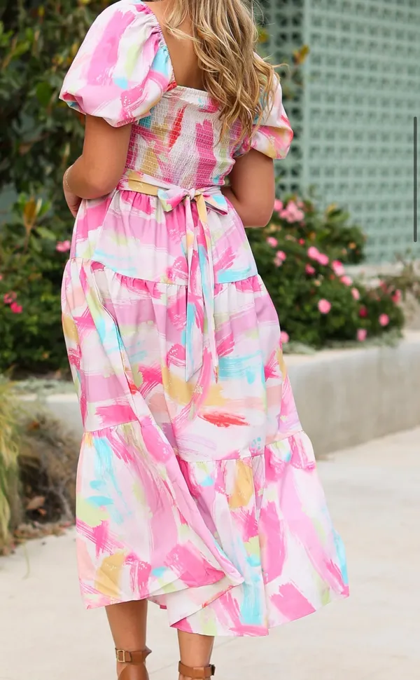 Maxi Dress Pink Size M - Image 2