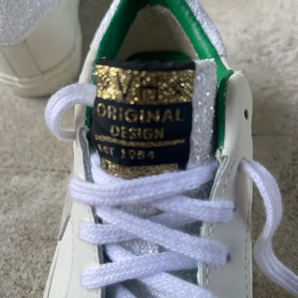 Vintage Havana Green and White Sneakers - Image 4