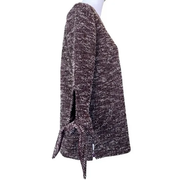 ANN TAYLOR FACTORY 3/4 Length Sleeve in Burgundy, Size M New with tag MSRP $60 - Image 5