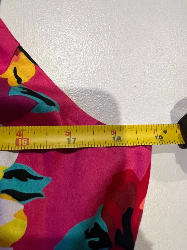 Isaac Mizrahi for Target bold floral pink spaghetti strap sundress size 14 - Image 8