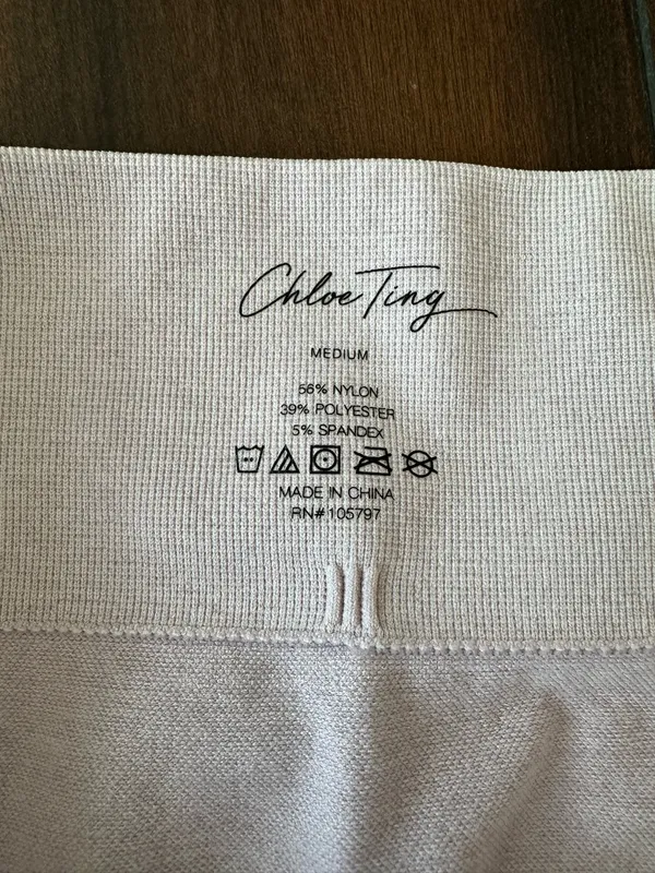 Chloe Ting Leggings White Size M - Image 3