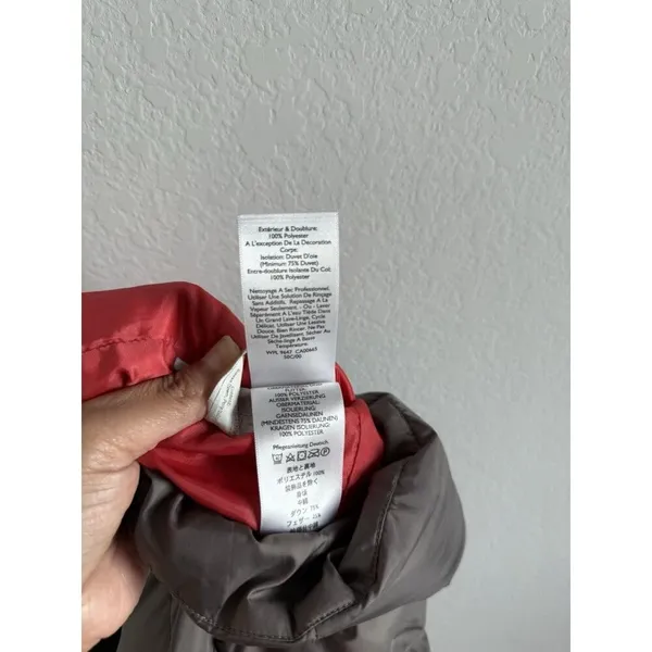 Eddie‎ Bauer Down Puffer Vest Women’s Small Brown Full Zip Outdoors EB550 - Image 14