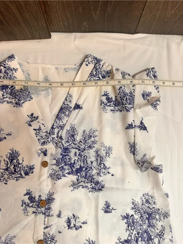 Blue Toile V - Image 4