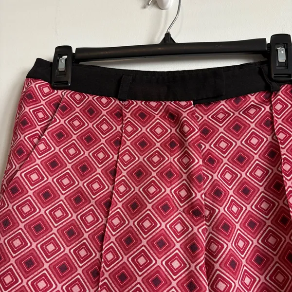 Pink Martini Geometric Patterned Trouser Pants‎ Pink Size medium - Image 3