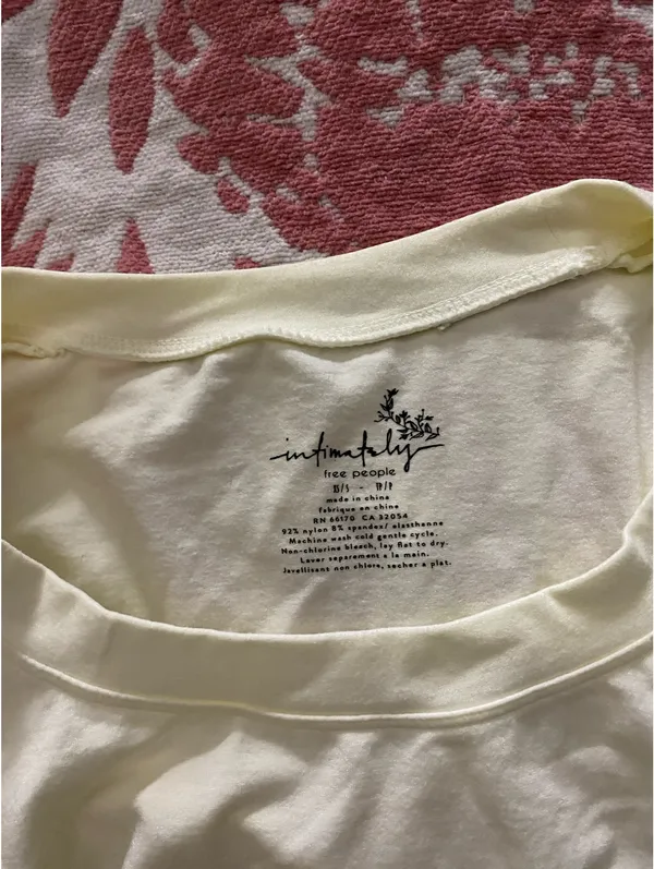 Intimately Free People U-Neck Fitted Cropped Long Sleeve - Image 3