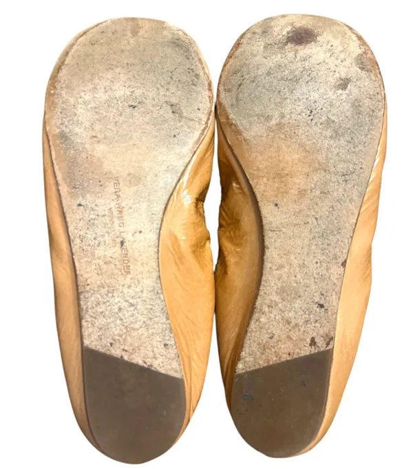 Vera Wang Lavender Patent Leather Ballet Flats Nude Size 8 - Image 5
