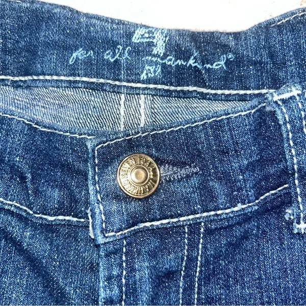 7 For All Mankind Embroidered Skeleton Spider Bootcut Jeans - Image 7