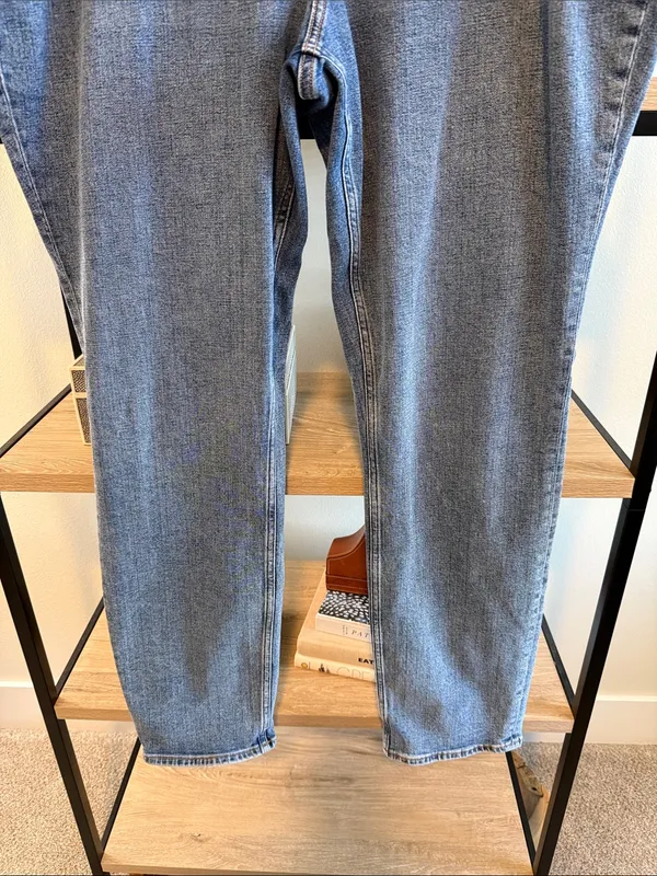 Abercrombie & Fitch The Slim Straight Ultra High Rise Jeans, 35/ 20 Long - Image 3