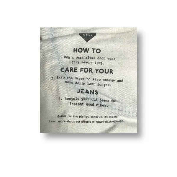 Madewell 10"‎ High Rise Roadtripper 30 Skinny Jeans Dark Wash Stretch Blue Denim - Image 4