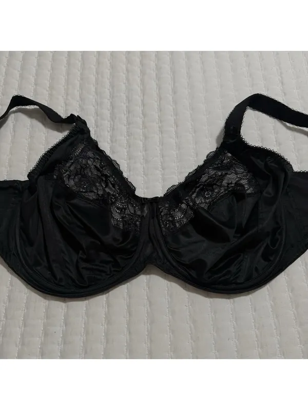 Elomi 34L Morgan Stretch Banded Underwire Bra Style EL4111 Black Full Figure - Image 14