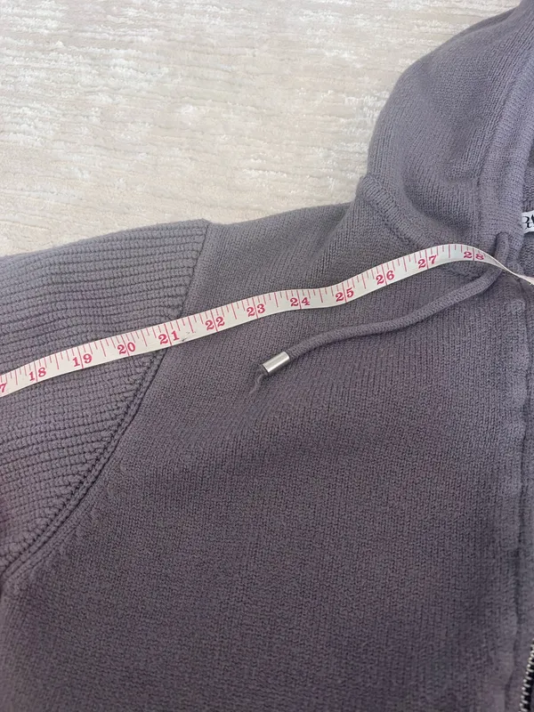 Zara HOODED KNIT CARDIGAN - Image 7