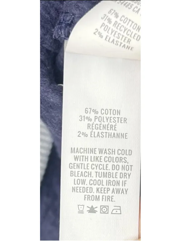 OFFLINE By Aerie Cloud Fleece V-Neck Crew Sweatshirt L Prep Nautical Coastal - Image 9