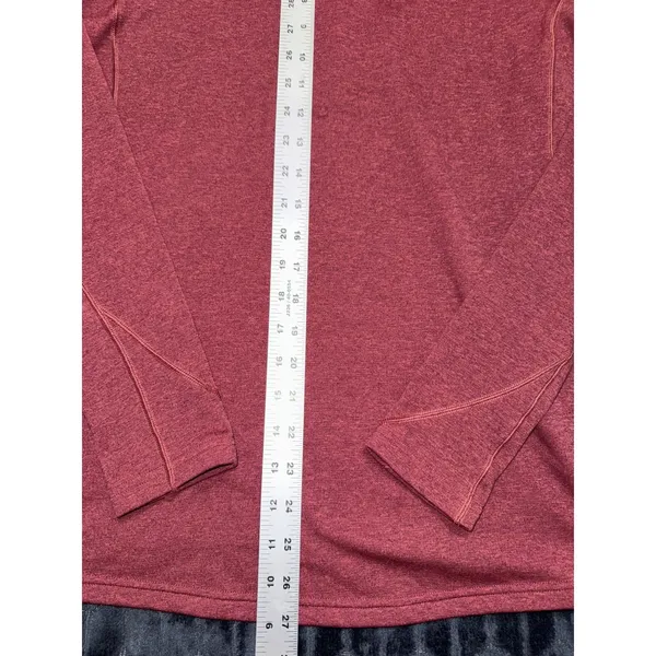 Patagonia Women's Base Layer Capilene Expedition Zip-Neck Pullover Red Sz L VTG - Image 9