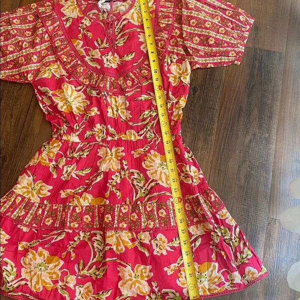 Maisie Mini dress in Pink and Yellow - Image 11