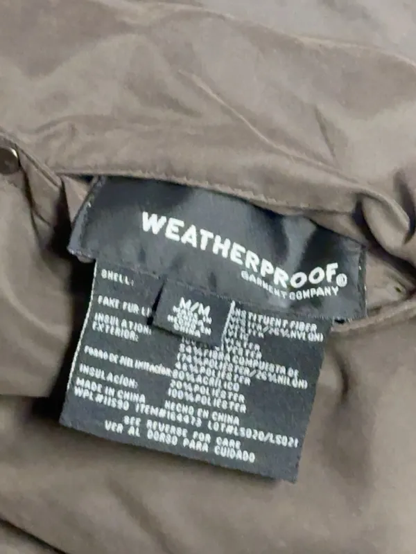 Weatherproof Reversible Faux Fur Vest Brown Beige Size M - Image 9