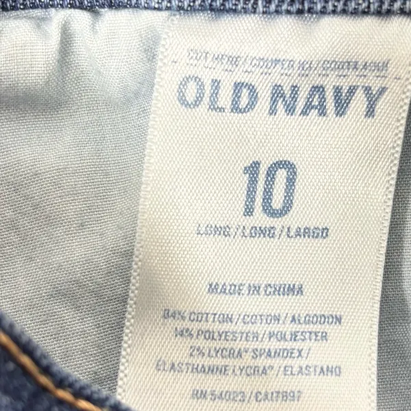 Old Navy Sweet Heart Women's‎ Dark Blue Straight leg Jeans size 10 - Image 6