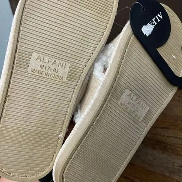 Alfani Crossband Faux Fur & Sherpa Slippers - Image 5