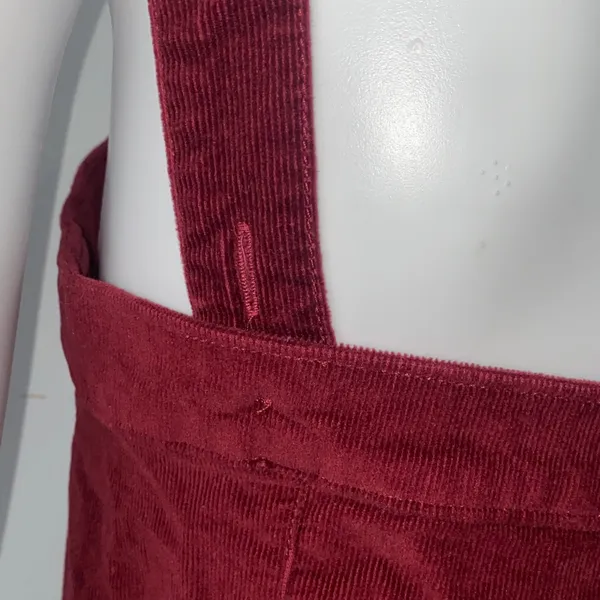Hollister Maroon Corduroy Button-Down Dress - Image 6