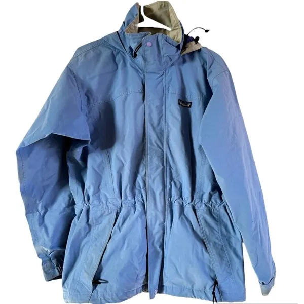 Patagonia Liquid Sky Jacket Goretex Hooded Full Zip Pockets Lined Blue Medium - Image 2