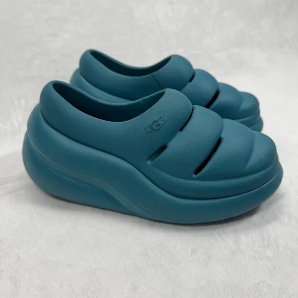 UGG Women's LA Cloud Clog Comfort Slip‎ On Shoes Blue Size 6 - Image 5