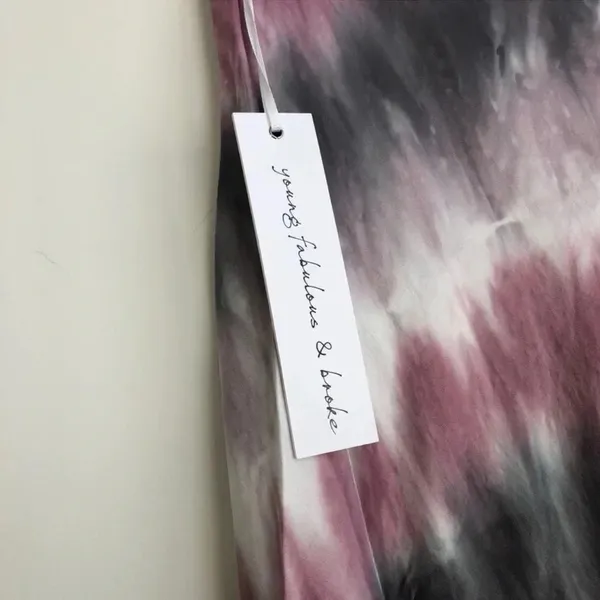 Young Fabulous & Broke Purple Tie Dye Satin Midi Slip Skirt Sz MED NWT Felicity - Image 5