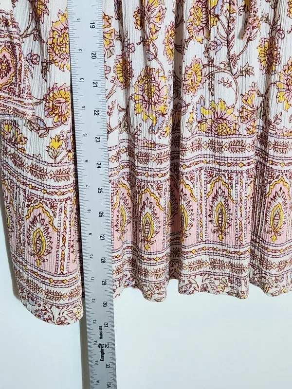 Free People Pink Moonlight Dance Tunic Size Medium - Image 10