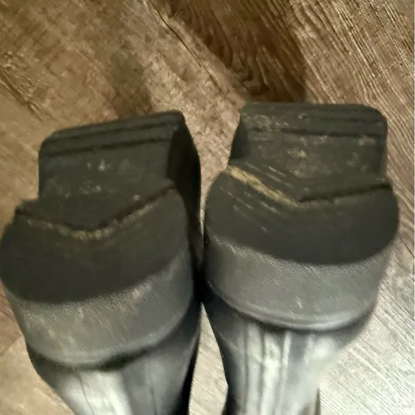 HUNTER Original Rain Boots Tall Women 9 Black Slip On Waterproof Buckle Rubber - Image 8