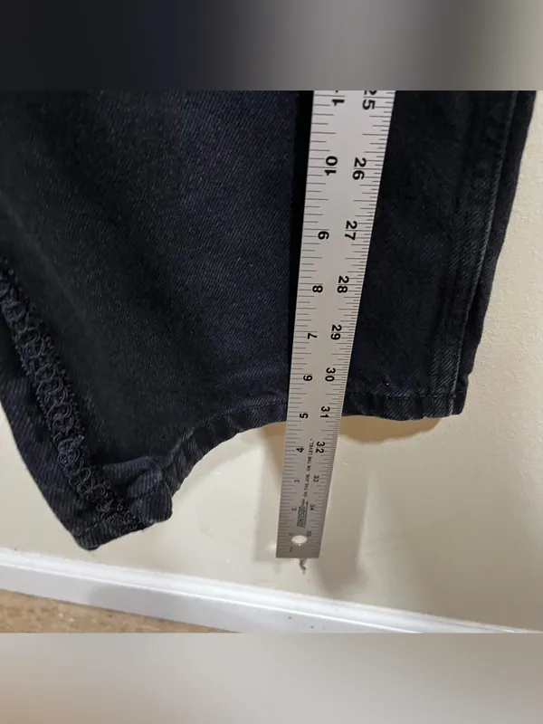 Reformation Wilder High Rise Wide Leg Jeans black size 28 EUC - Image 5