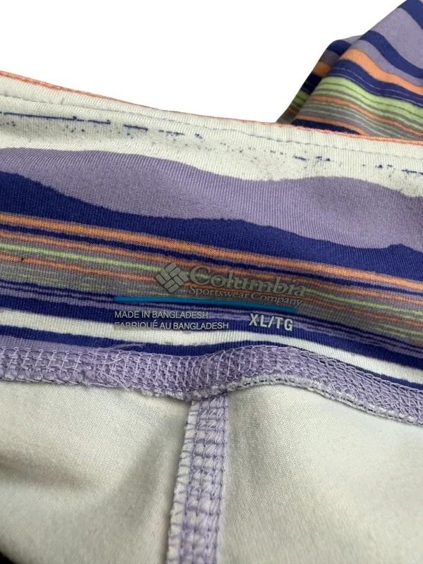 COLUMBIA Women’s Striped Bike Shorts Size XL - Image 7