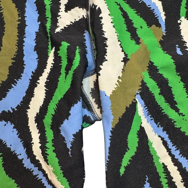 Diane Von Furstenberg X Target Womens Bike Shorts Disco Zebra Green Multi Medium - Image 5