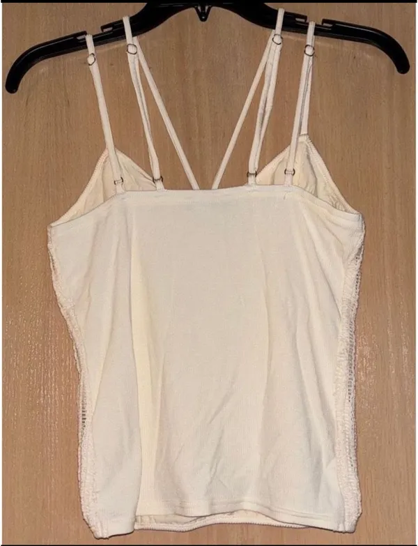 Ivory Lace Fitted Tank by 33 Coastal Tan - Image 6