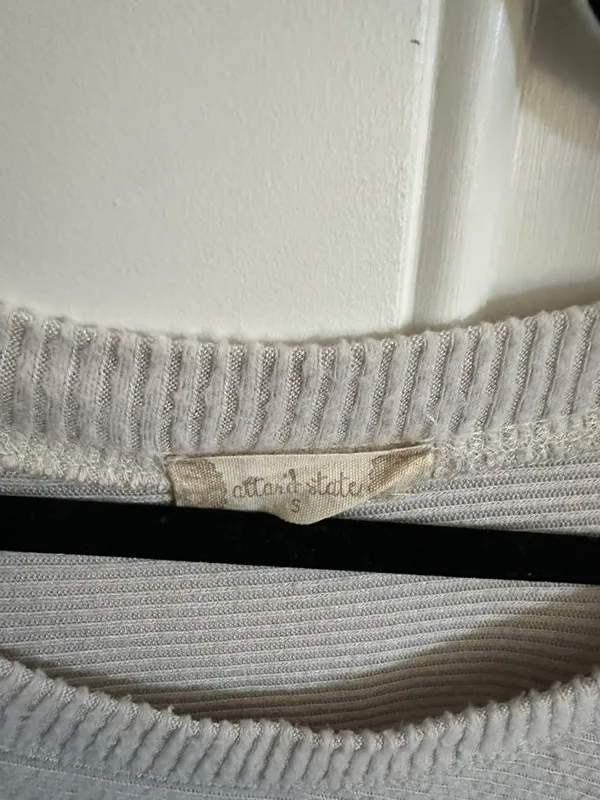 Altar’d State Cream Cropped Sweater - Image 3