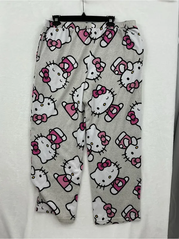 Hello Kitty Pajama Bottoms - Pink and White women - Image 2