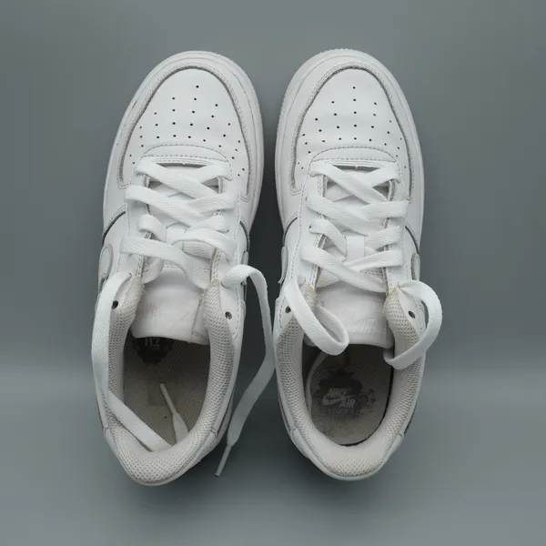 Nike Air Force 1 Low White Sneaker Streetwear 5Y Women 6.5 FV5951-111 - Image 6