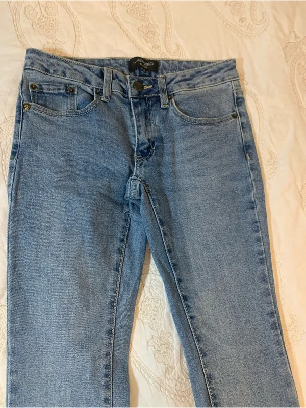 Vintage Ed Hardy Denim Bootcut Jeans Hot Pink Logo & Embroidery Ladies Sz 24 - Image 10